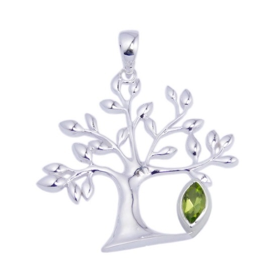 Levensboom Charm hanger voor armband, dames, levensboom, 925 sterling zilver, geschikt voor Pandora Europese armband en halsketting, sieraad cadeau voor vrouwen, meisjes, Sterling zilver, Zirkonia