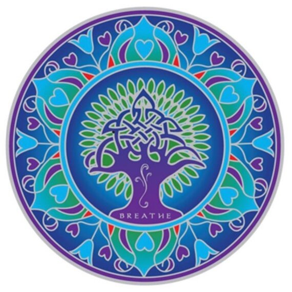 Hanger levensbloem met ohm symbool - Spirituele winkel