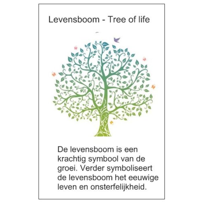Sleutelhanger levensboom met vogel