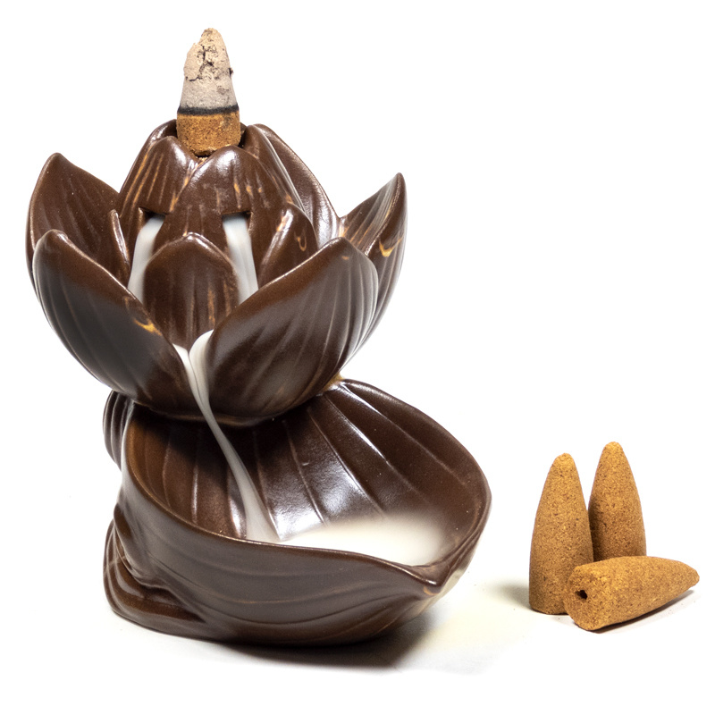 Wierookbrander Backflow Boeddha Maan - Ayurveda Specialist