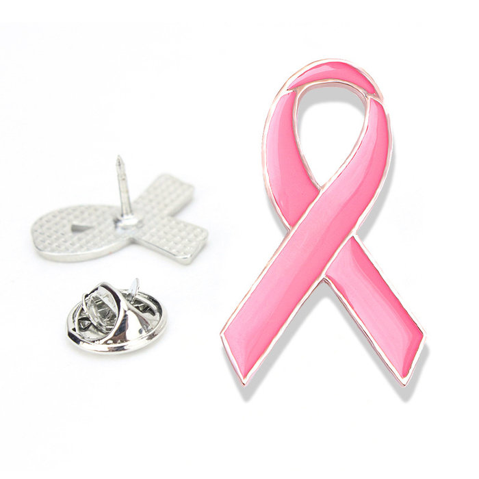 Pink Ribbon pin groot