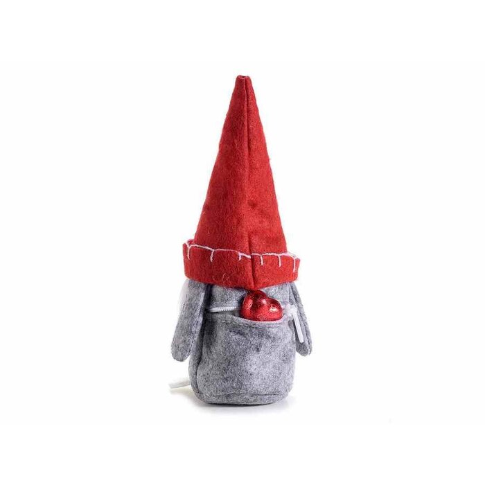 Kerst kabouter met rits voor snoepjes