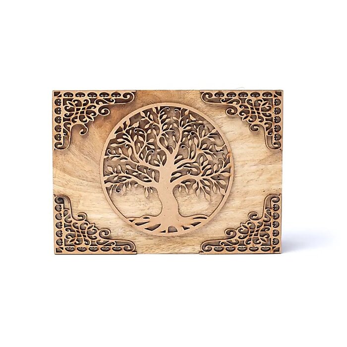 Tarotdoos levensboom mangohout