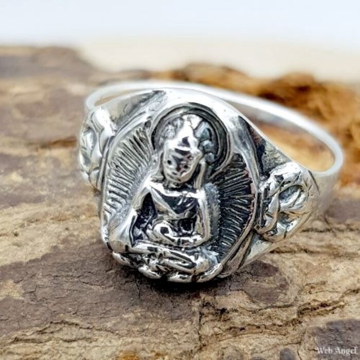 Ring Thaise Boeddha - Maat 7 - Sterling Zilver