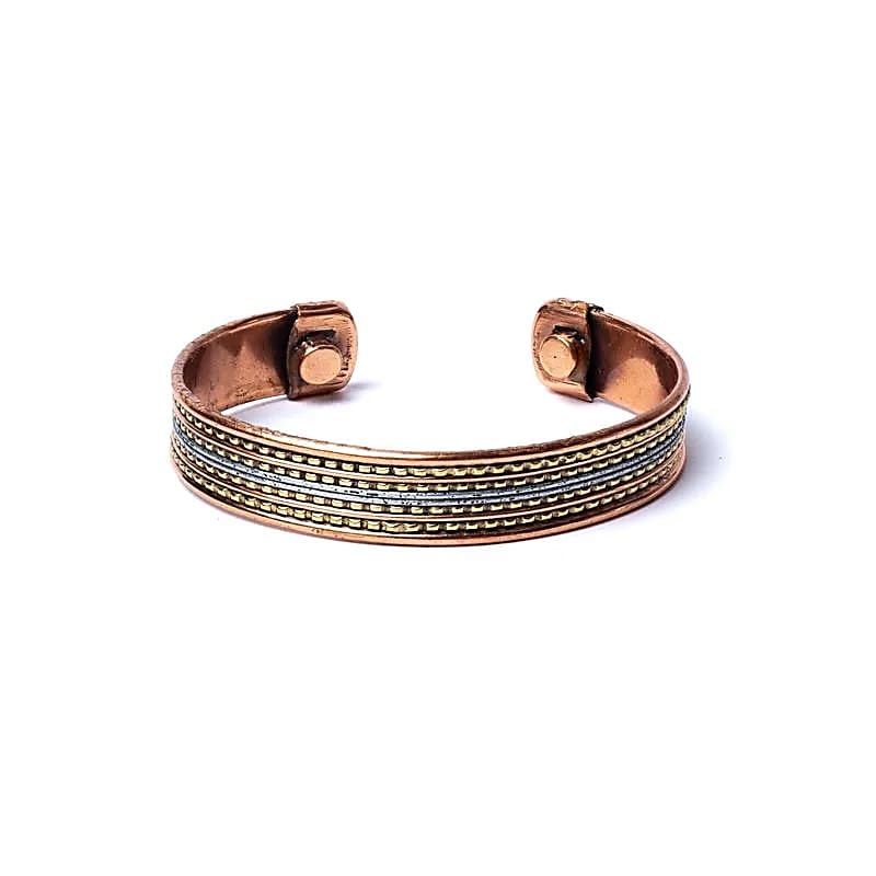 HOKIAMCN Koperen Armbanden voor Mannen, 99,9% Koperen Magnetische