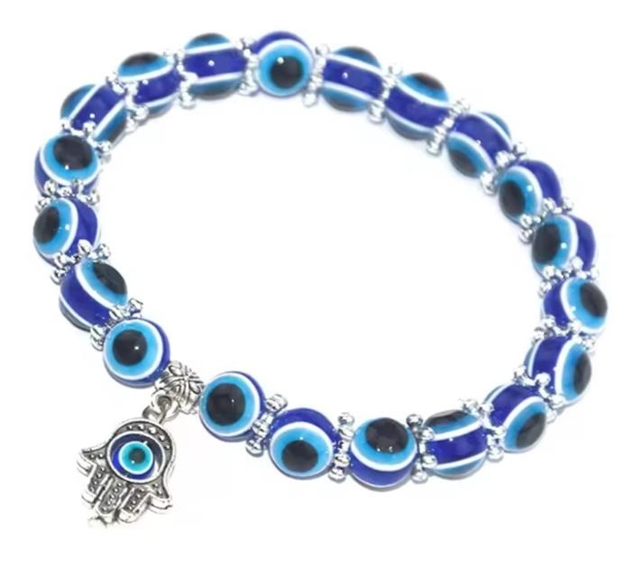 Set van 2 Wens Armbanden met Boze Oog Kraal