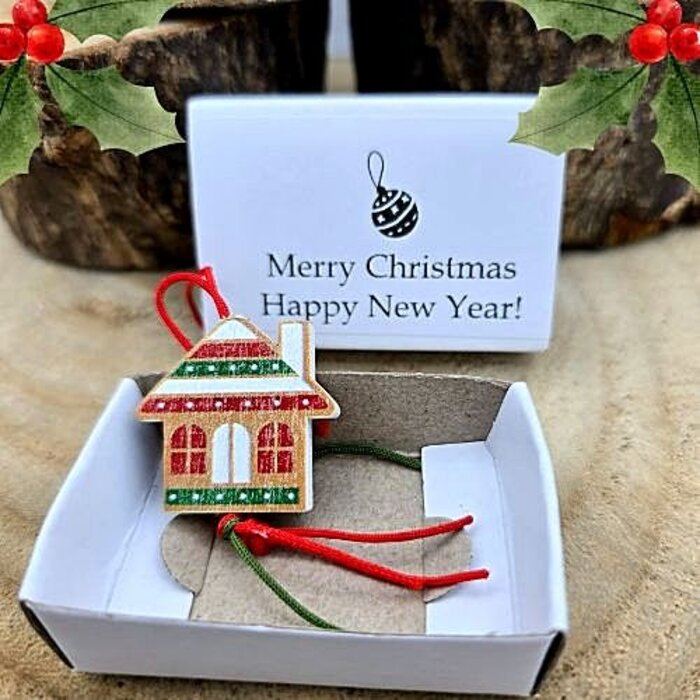 Wensdoosje Merry Christmas - Huisje