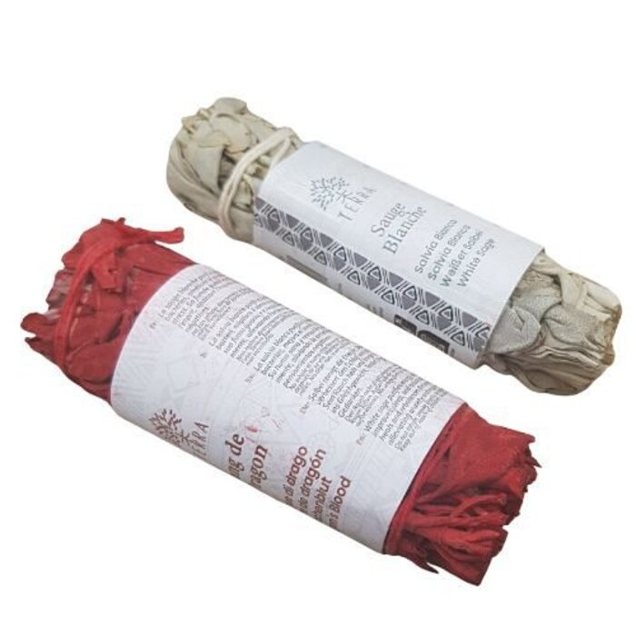 Mini smudge witte salie en dragons blood