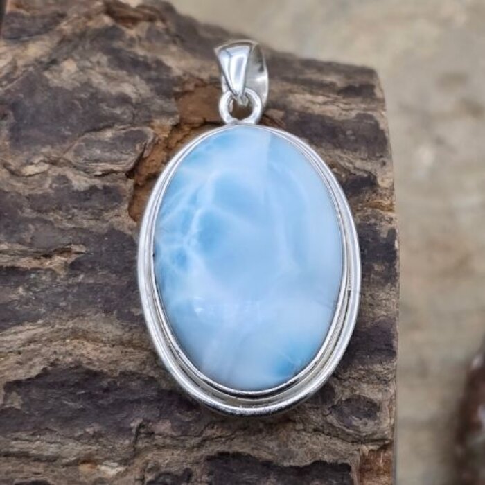 Larimar hanger zilver