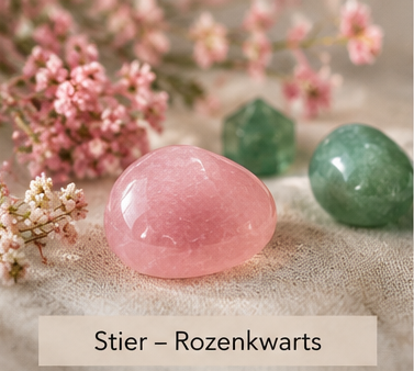 Rozenkwarts is de belangrijkste edelsteen voor het sterrenbeeld Stier.