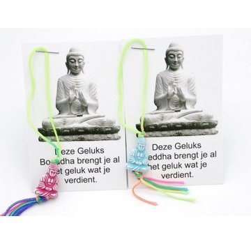 Thaise geluks boeddha op kaartje 10 stuks