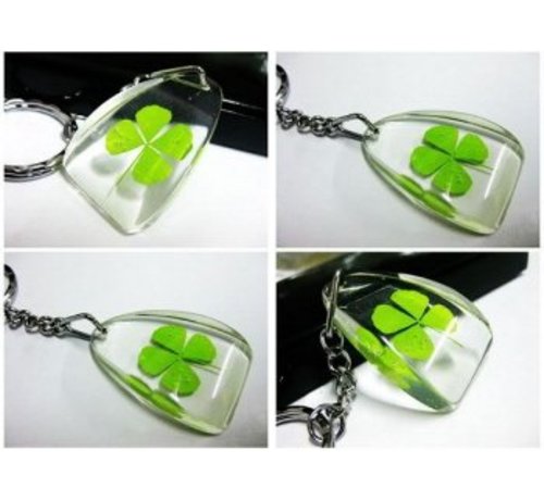 Sleutelhanger met klaver vier