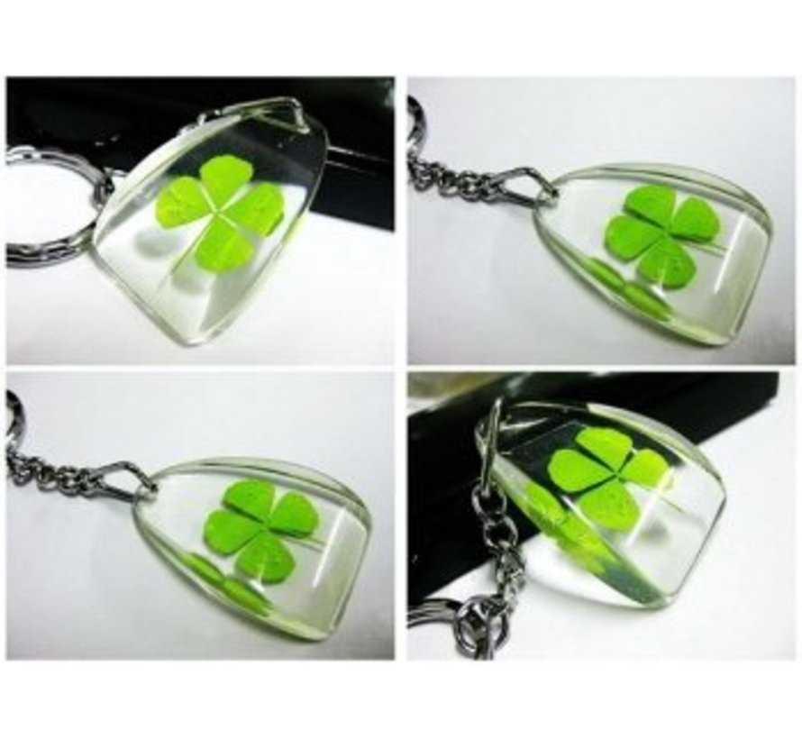 Sleutelhanger met klaver vier