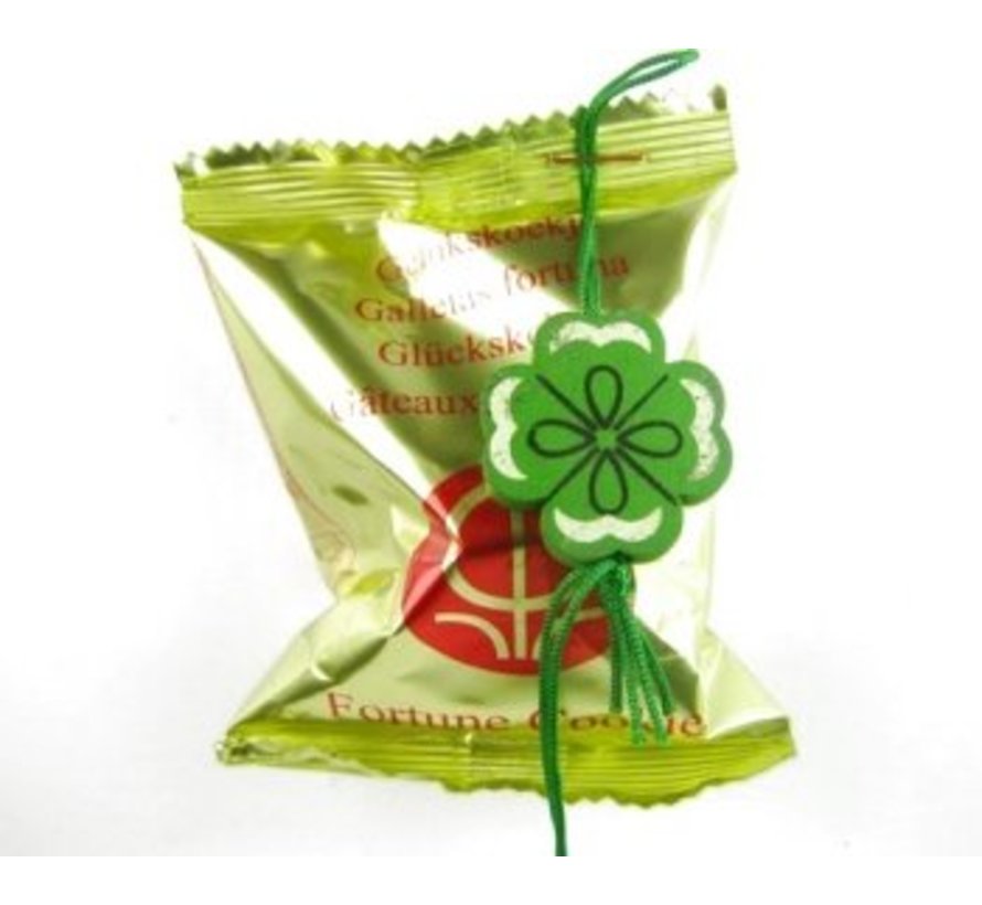 Fortune cookies 10 stuks met klavertje vier