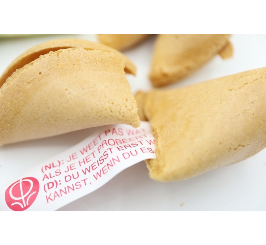 Fortune cookie met hoefijzer 10 stuks