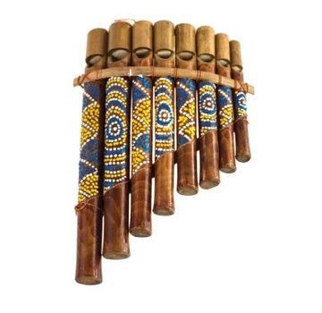 Panfluit gekleurd