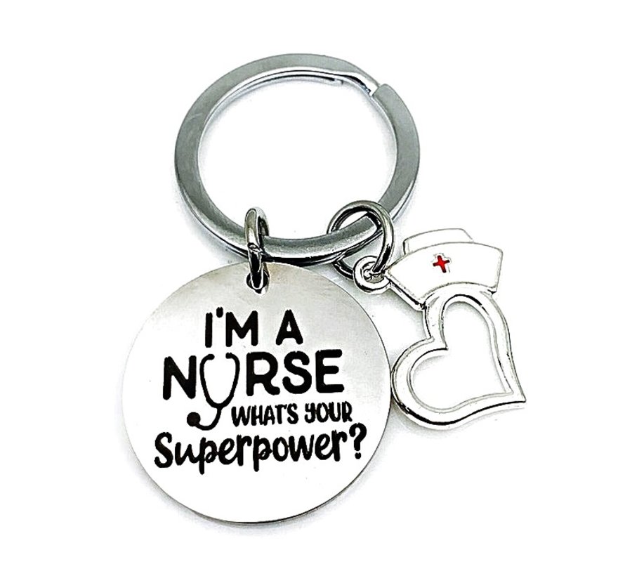Sleutelhanger I m a nurse what s your superpower