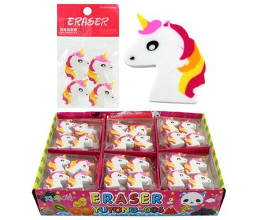 Gum eenhoorn set van 4