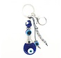 Blauwe boze oog sleutelhanger Success