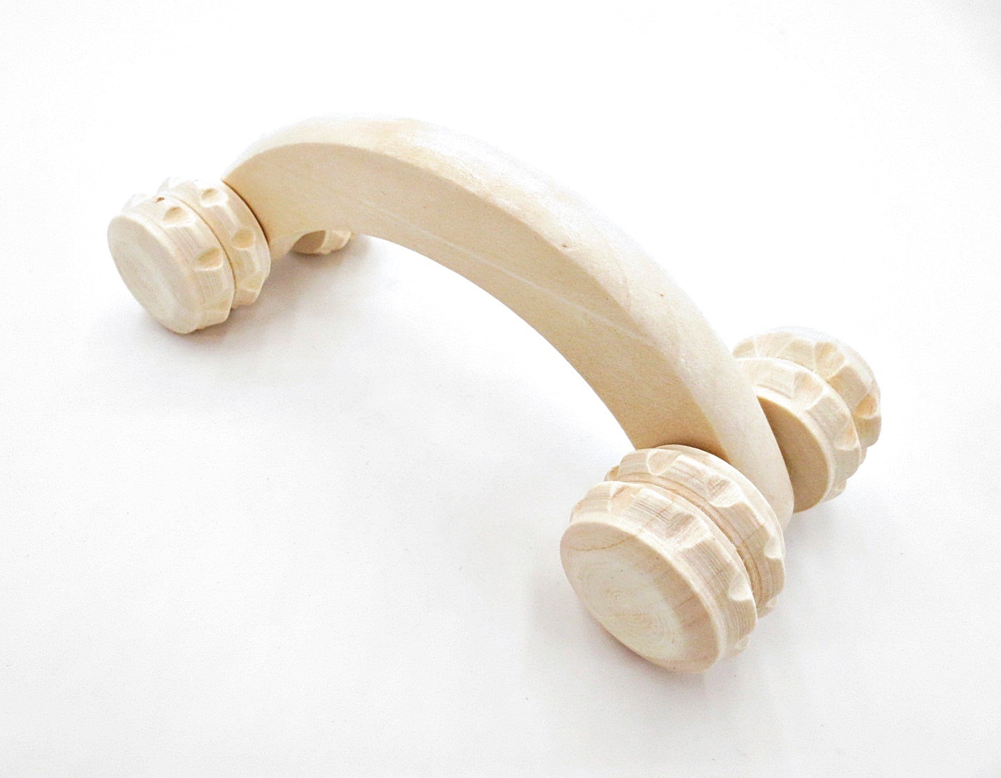 Houten massage roller met handvat Uitdeelcadeautjes.nl