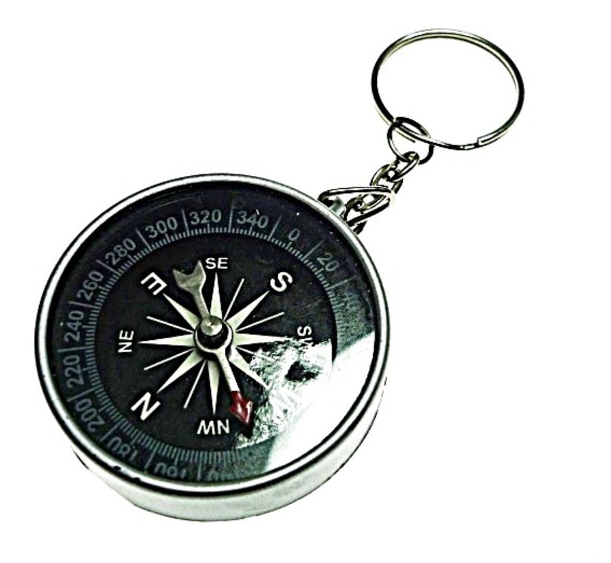 Sleutelhanger kompas 4,5 cm