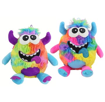 Knuffel gekleurd monster 25 cm