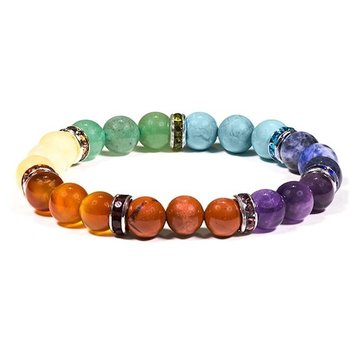 Armband 7 chakra's elastisch