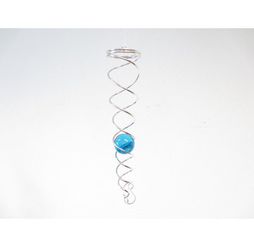 Spiraal wind spinner Aqua blauw