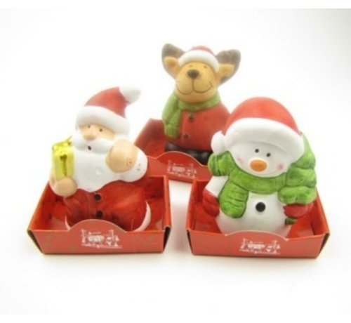 Kerstfiguren in cadeauverpakking