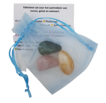 Web-Angel Gifts Edelsteen setje succes, geluk, welvaart