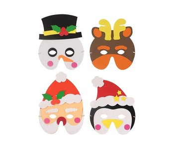 Kerst masker van foam