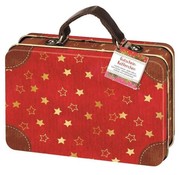 Kerst mini koffer sterren