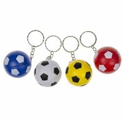 12 x Sleutelhanger Stressbal Voetbal