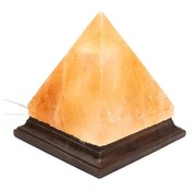 Zoutlamp piramide met snoer en LED lamp