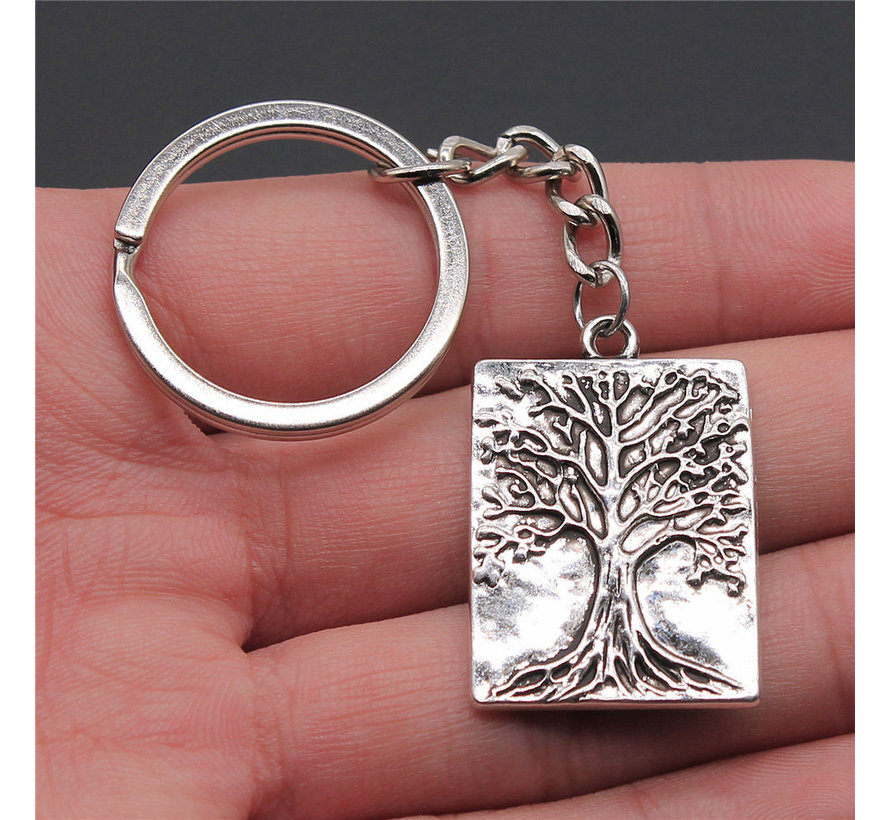 Sleutelhanger tree of life met kaartje