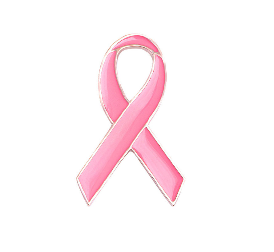 Pink Ribbon pin middel