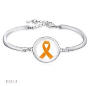 Armband ribbon oranje