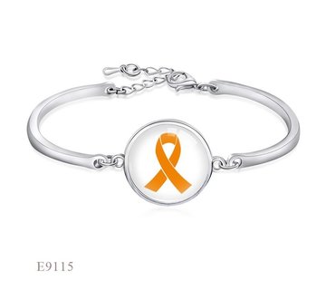 Armband ribbon oranje