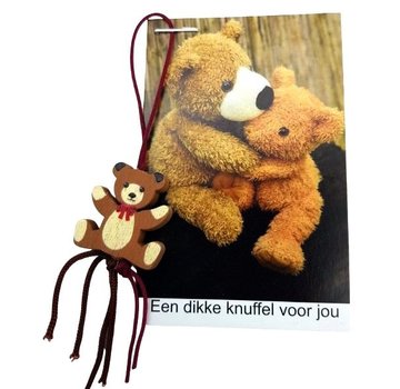 Mini kaartje een dikke knuffel voor jou