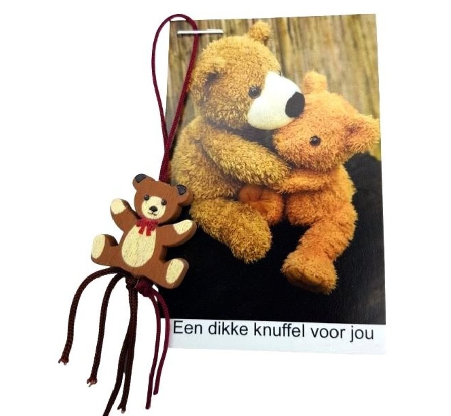 Mini kaartje een dikke knuffel voor jou