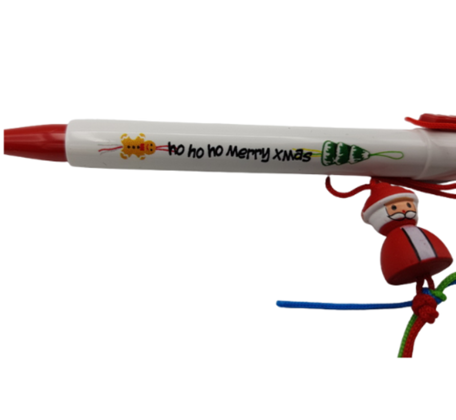 Merry Xmas gelukspoppetjes pen