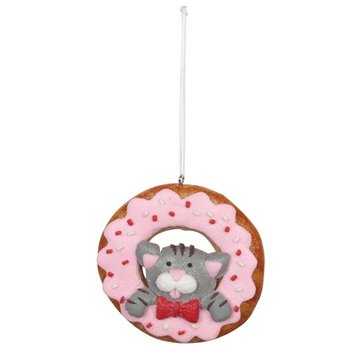Kerst donut hanger kat