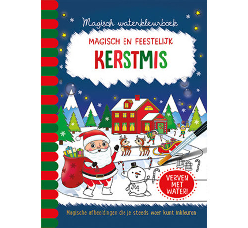 Magisch waterkleurboek Kerstmis