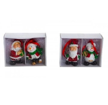 Set van 2 kerstfiguren