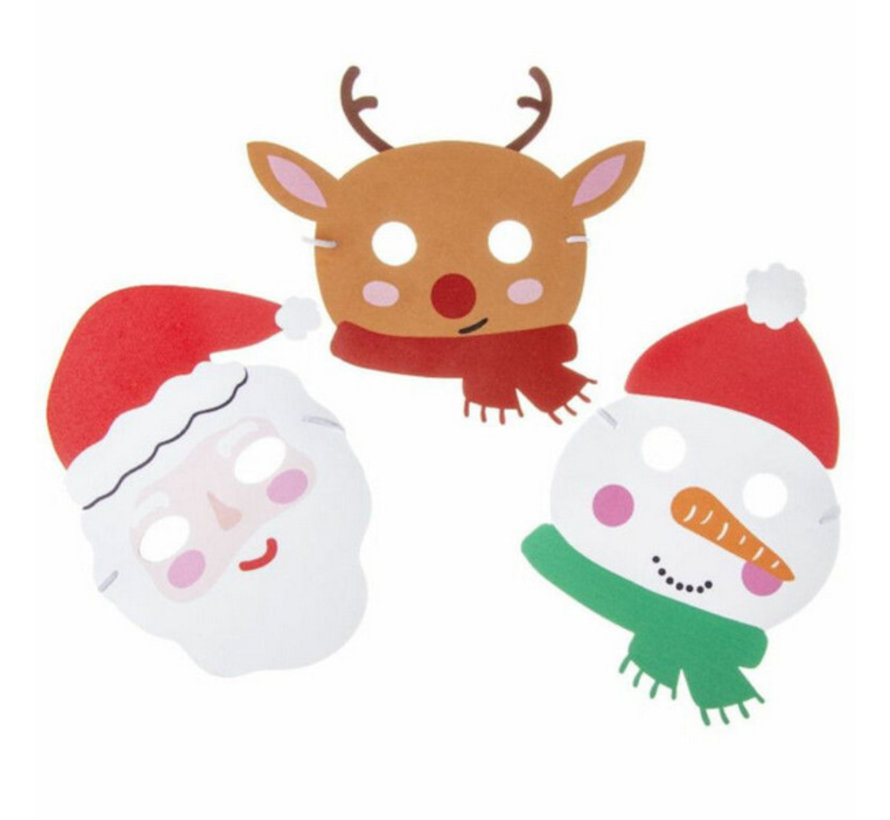 Kerst masker van foam