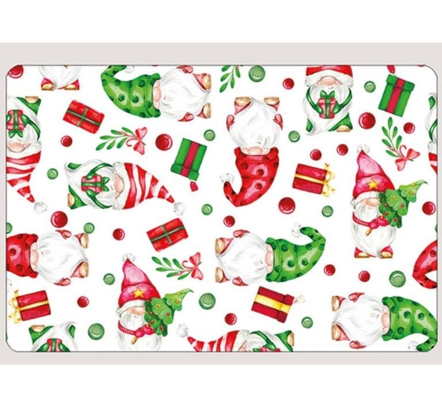 Placemat kerstkabouters