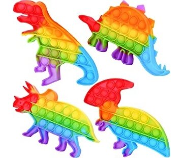 Pop it - Dino -Dinosaurus - Rainbow