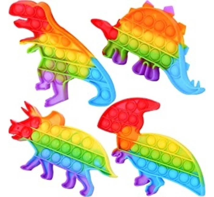 Pop it - Dino -Dinosaurus - Rainbow