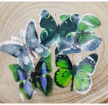 Magneet vlinder 10 stuks