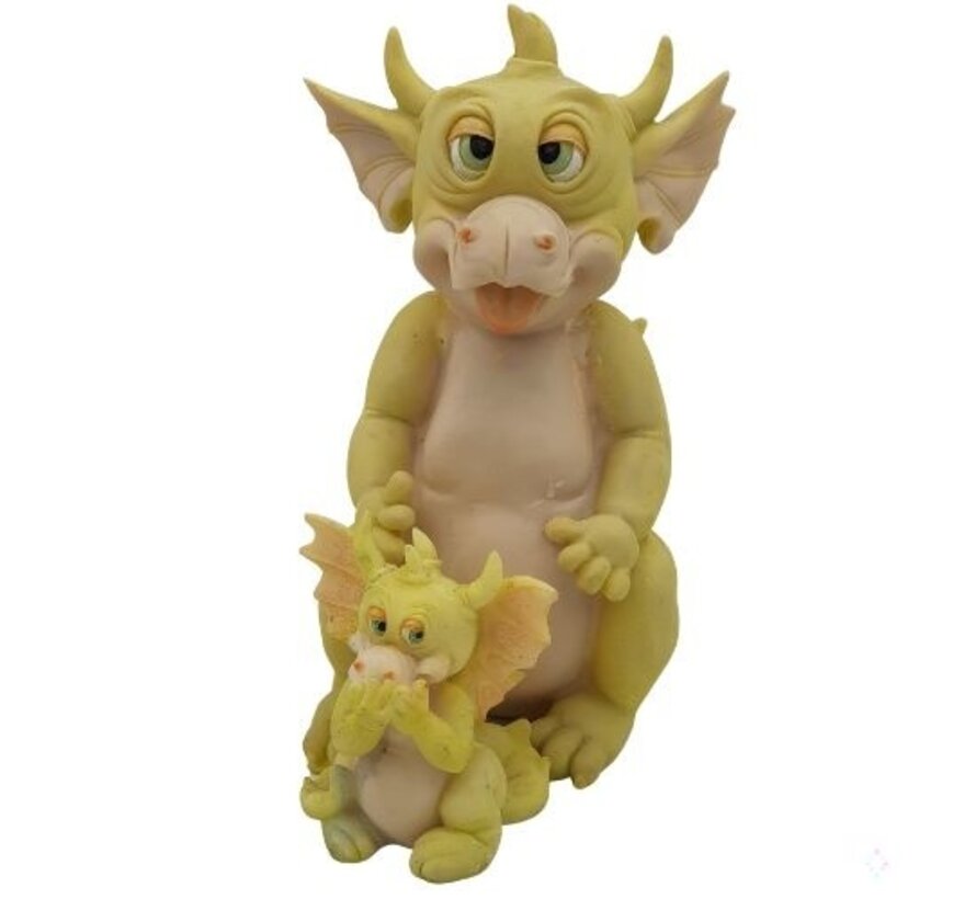 Grote draak met klein draakje